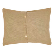 Burlap Natural Standard Sham 21x27