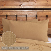 Burlap Natural King Sham 21x37