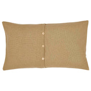 Burlap Natural King Sham 21x37