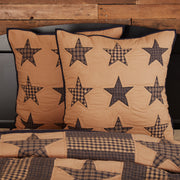 Teton Star Quilted Euro Sham 26x26