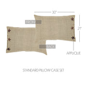 Abilene Star Standard Pillow Case Set of 2 21x30