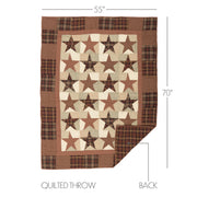 Abilene Star Quilted Throw 55x70