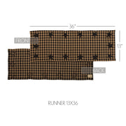 Black Star Runner Woven 13x36