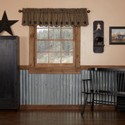 Black Star Scalloped Valance 16x72