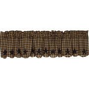 Black Star Scalloped Valance 16x72