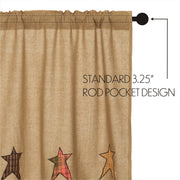 Stratton Burlap Applique Star Tier Set of 2 L24xW36