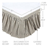 Ashmont Queen Bed Skirt 60x80x16