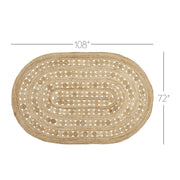 Celeste Jute Rug Oval 72x108