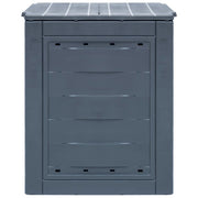 vidaXL Garden Composters 2 pcs Gray 23.6"x23.6"x28.7" 137.4 gal