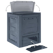 vidaXL Garden Composters 3 pcs Gray 23.6"x23.6"x28.7" 206.1 gal