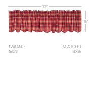 Braxton Scalloped Valance 16x72