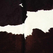 72" x 84" Chocolate and White, Cowhide - Rug