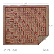 Dawson Star Luxury King Quilt 120Wx105L