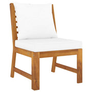 vidaXL 6 Piece Patio Lounge Set with Cushion Cream Solid Acacia Wood