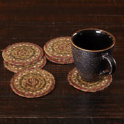 Tea Cabin Jute Coaster Set of 6