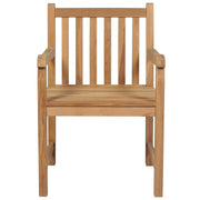 vidaXL Patio Chairs 4 pcs Solid Teak Wood