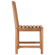 vidaXL Patio Chairs 8 pcs Solid Teak Wood