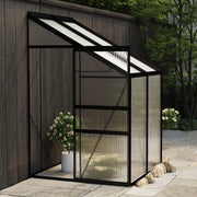 vidaXL Greenhouse Anthracite Aluminum 91.5 ft