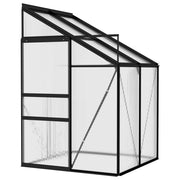 vidaXL Greenhouse Anthracite Aluminum 91.5 ft