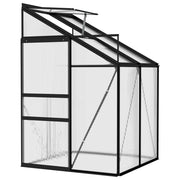 vidaXL Greenhouse Anthracite Aluminum 91.5 ft