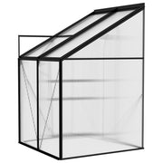 vidaXL Greenhouse Anthracite Aluminum 91.5 ft