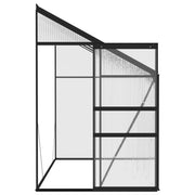 vidaXL Greenhouse Anthracite Aluminum 177.3 ft