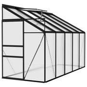 vidaXL Greenhouse Anthracite Aluminum 220 ft