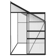 vidaXL Greenhouse Anthracite Aluminum 262.7 ft