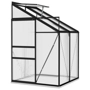 vidaXL Greenhouse Anthracite Aluminum 95.3 ft