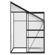 vidaXL Greenhouse Anthracite Aluminum 95.3 ft