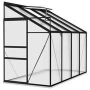 vidaXL Greenhouse Anthracite Aluminum 185 ft