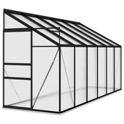 vidaXL Greenhouse Anthracite Aluminum 274.3 ft