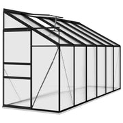 vidaXL Greenhouse Anthracite Aluminum 274.3 ft