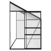 vidaXL Greenhouse Anthracite Aluminum 274.3 ft