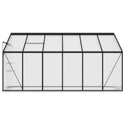 vidaXL Greenhouse Anthracite Aluminum 274.3 ft