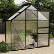 vidaXL Greenhouse Anthracite Aluminum 14.3 ft