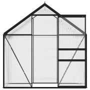 vidaXL Greenhouse Anthracite Aluminum 14.3 ft