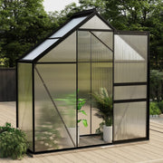 vidaXL Greenhouse Anthracite Aluminum 14.3 ft