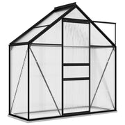 vidaXL Greenhouse Anthracite Aluminum 14.3 ft