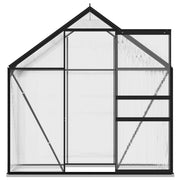 vidaXL Greenhouse Anthracite Aluminum 14.3 ft