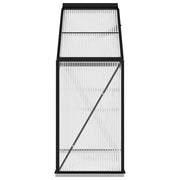 vidaXL Greenhouse Anthracite Aluminum 14.3 ft