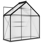 vidaXL Greenhouse Anthracite Aluminum 14.3 ft