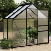 vidaXL Greenhouse Anthracite Aluminum 26.6 ft