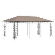 vidaXL Gazebo with Mosquito Net 19.7'x9.8'x9' Taupe 0.6 oz/ft