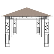 vidaXL Gazebo with Mosquito Net 19.7'x9.8'x9' Taupe 0.6 oz/ft