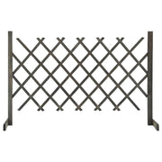 vidaXL Garden Trellis Fence Gray 47.2"x35.4" Solid Firwood