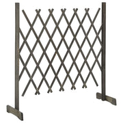 vidaXL Garden Trellis Fence Gray 47.2"x35.4" Solid Firwood