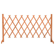 vidaXL Garden Trellis Fence Orange 59.1"x31.5" Solid Firwood