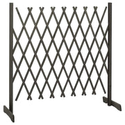 vidaXL Garden Trellis Fence Gray 70.9"x39.4" Solid Firwood