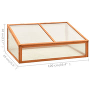 vidaXL Greenhouse 39.4"x25.6"x15.7" Firwood